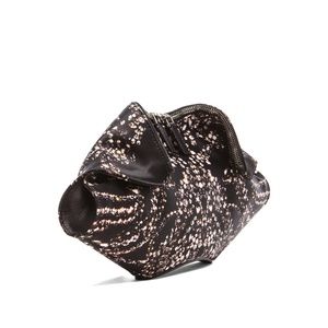Rare Alexander McQueen Diamond Print Silk Clutch
